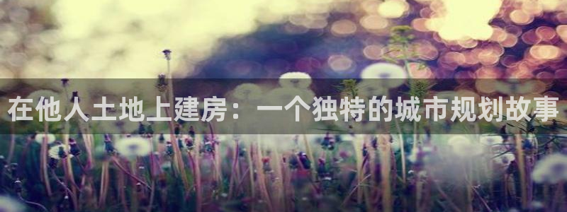 先锋娱乐游戏上分：在他人土地上建房：一个独特的城市规划故事
