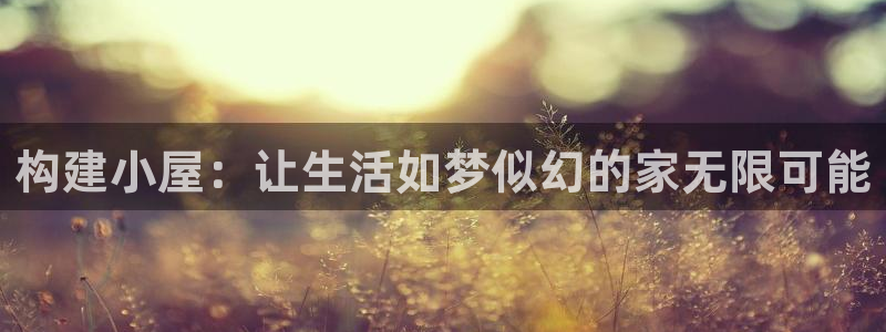 亚洲先锋娱乐登录：构建小屋：让生活如梦似幻的家无限可能