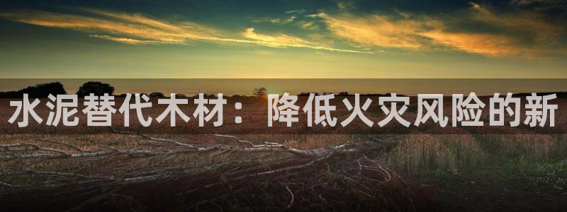 先锋娱乐入口：水泥替代木材：降低火灾风险的新