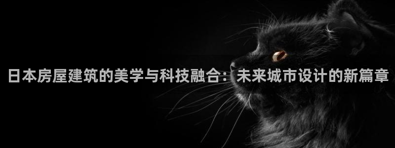 先锋娱乐会所地址：日本房屋建筑的美学与科技融合：未来城市设计的新篇章