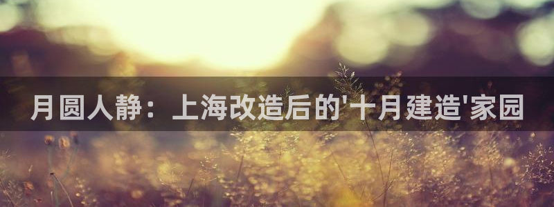 网上炸金花先锋娱乐：月圆人静：上海改造后的\'十月建造\'家园