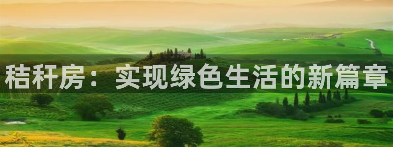 亚洲先锋娱乐招股：秸秆房：实现绿色生活的新篇章