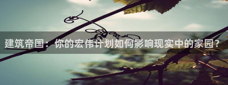 先锋娱乐公司正规吗吗：建筑帝国：你的宏伟计划如何影响现实中的家园？