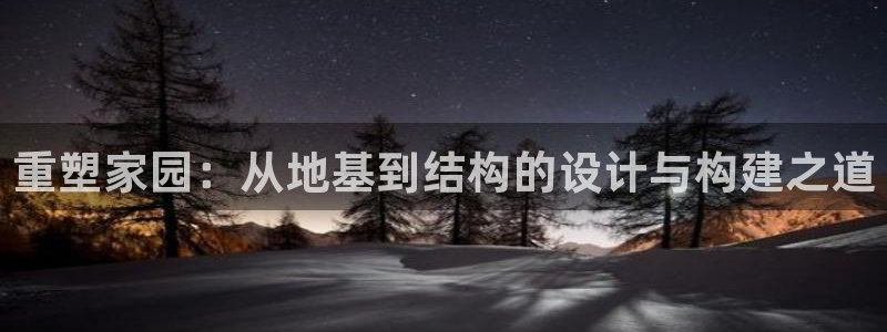 先锋国际娱乐：重塑家园：从地基到结构的设计与构建之道