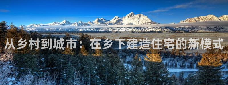 先锋 娱乐：从乡村到城市：在乡下建造住宅的新模式