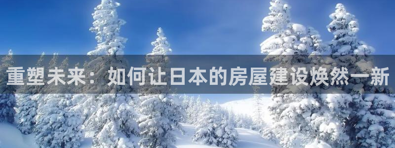 先锋娱乐汇：重塑未来：如何让日本的房屋建设焕然一新